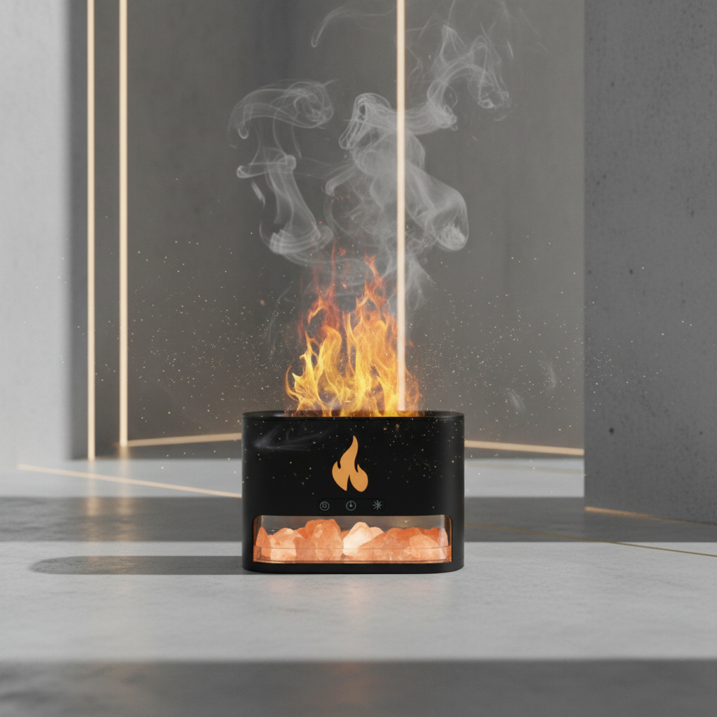Aura-Flame™ | Himalayan Salt &amp; Fire Bio-Sync Core 