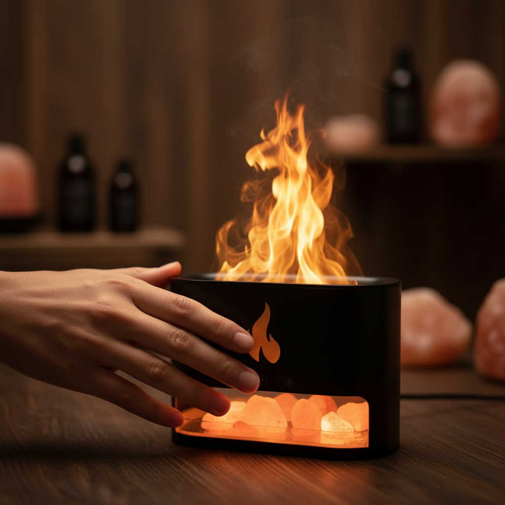 Aura-Flame™ | Himalayan Salt &amp; Fire Bio-Sync Core 